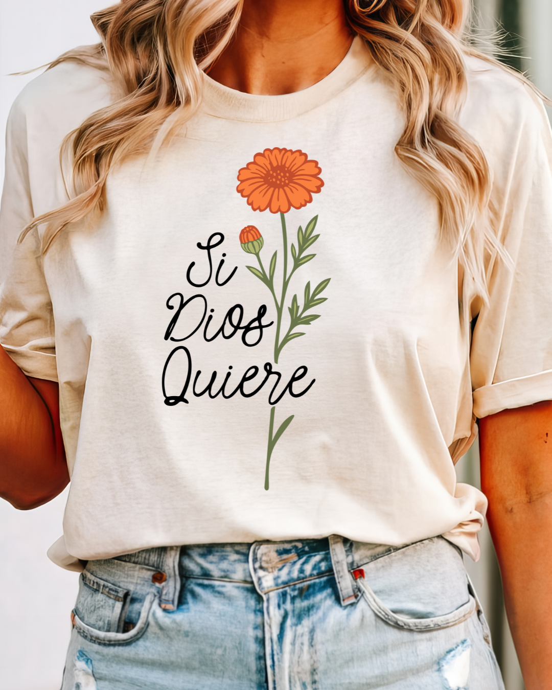 "Si Dios quiere Shirt | Mexican Roots Tee | Latina Graphic T-Shirt | Mexican Pride Gift