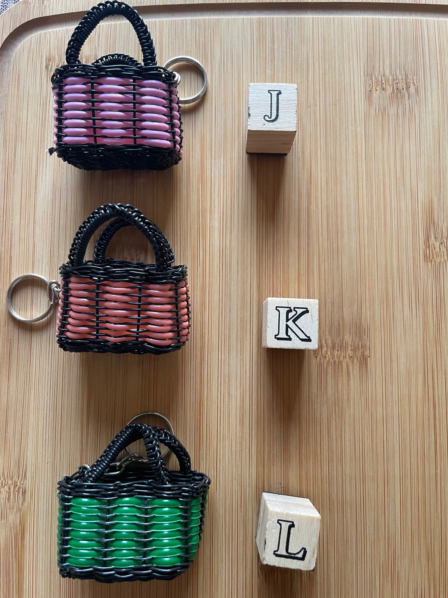 Mini Mercado Bag Charm | Handmade Mexican Market Bag Keychain | Cute Bolsa Charm | Mexican Inspired Accessory