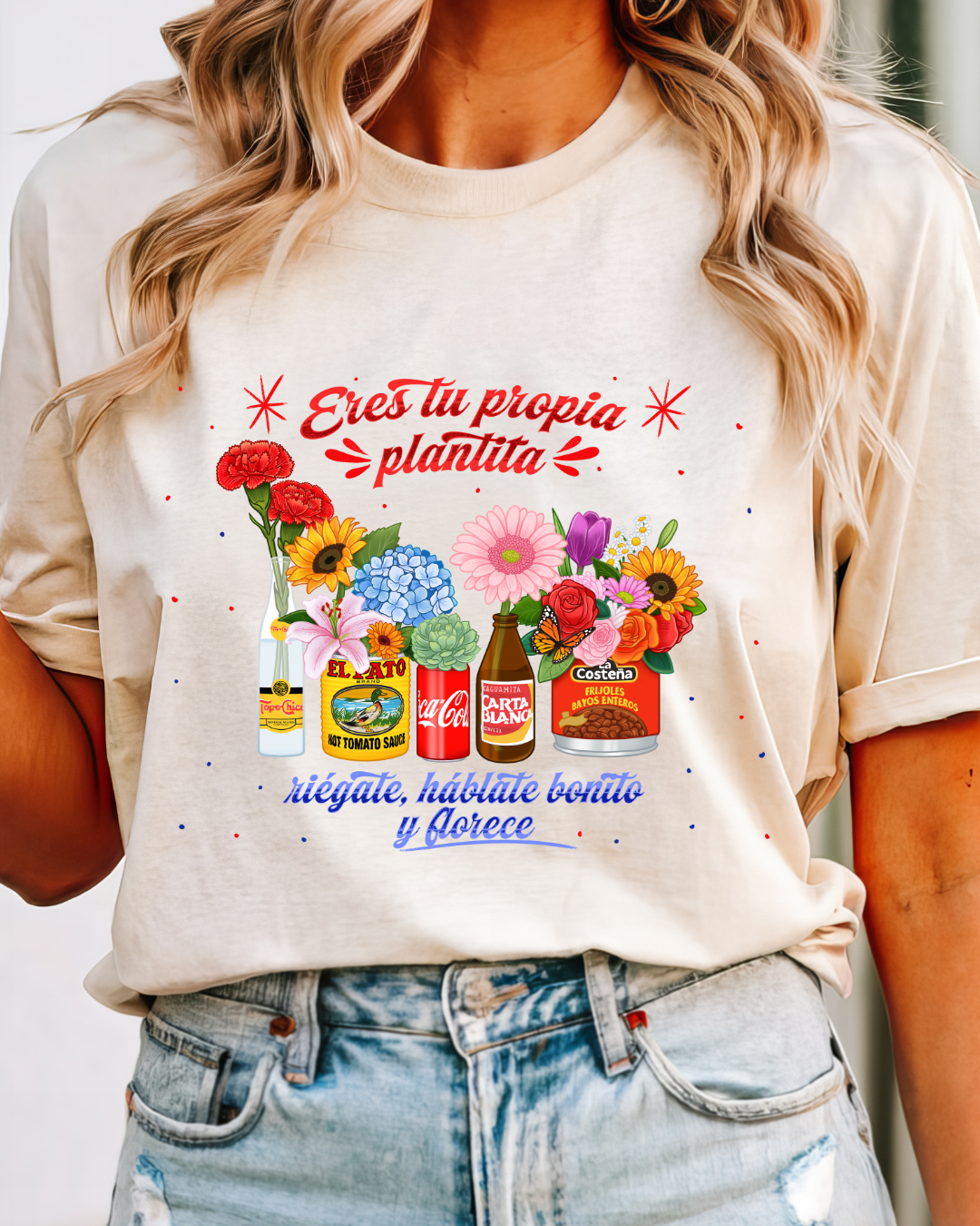 "Eres tu propia plantita Shirt | Mexican Roots Tee | Latina Graphic T-Shirt | Mexican Pride Gift