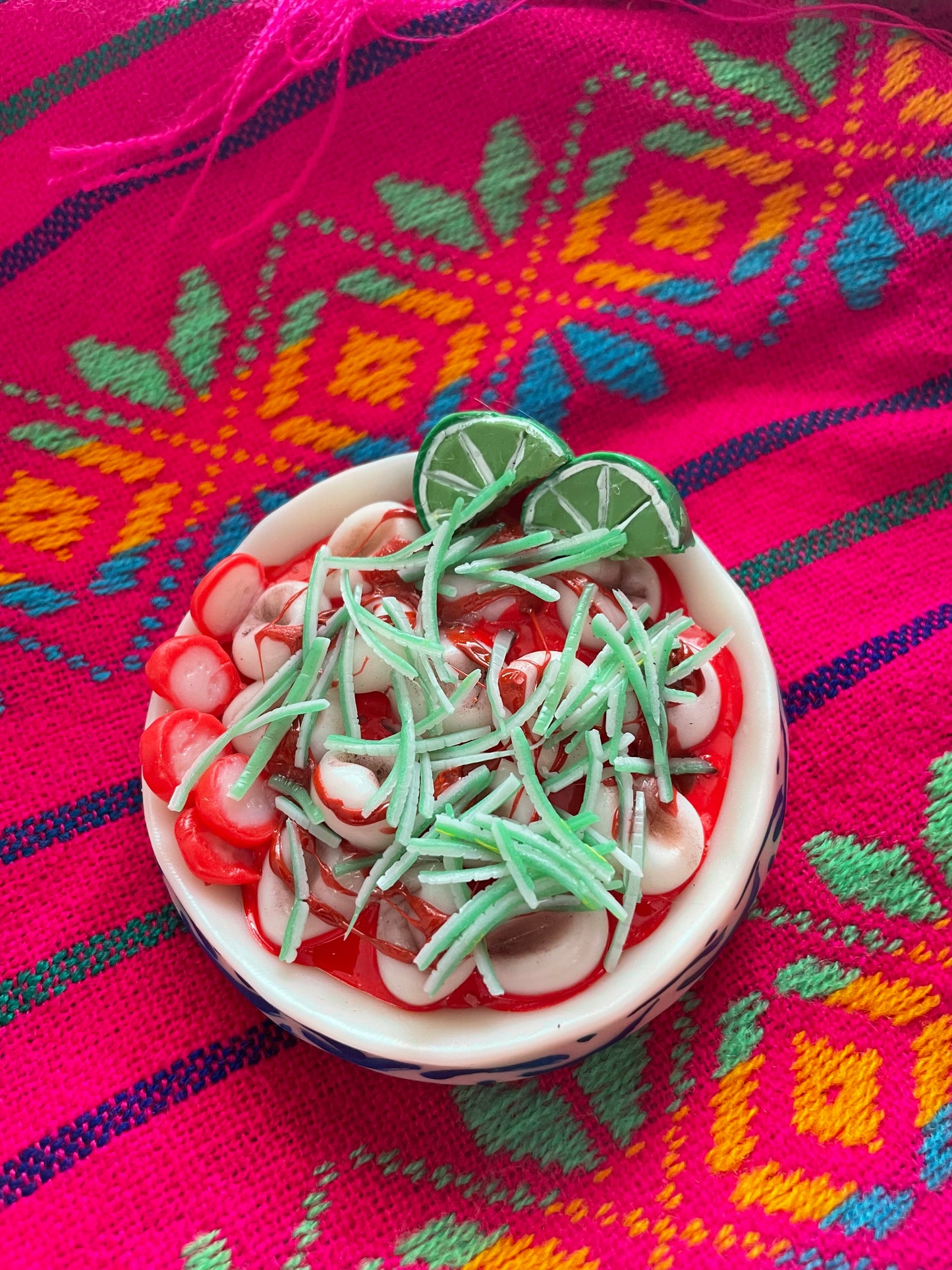 Mexican Clay Food Pocket Mirror | Handmade Compact Mirror Inspired by Mexican Snacks