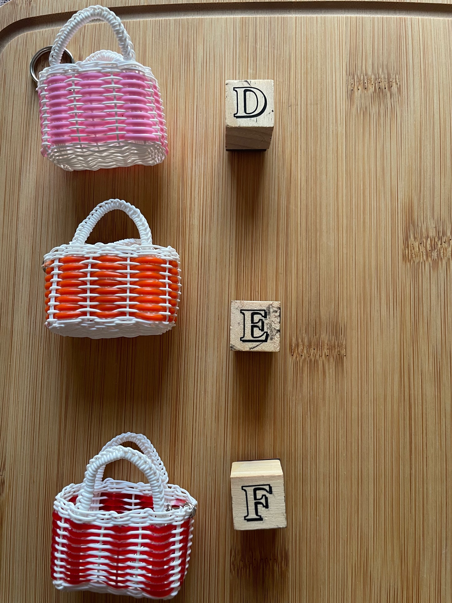 Mini Mercado Bag Charm | Handmade Mexican Market Bag Keychain | Cute Bolsa Charm | Mexican Inspired Accessory