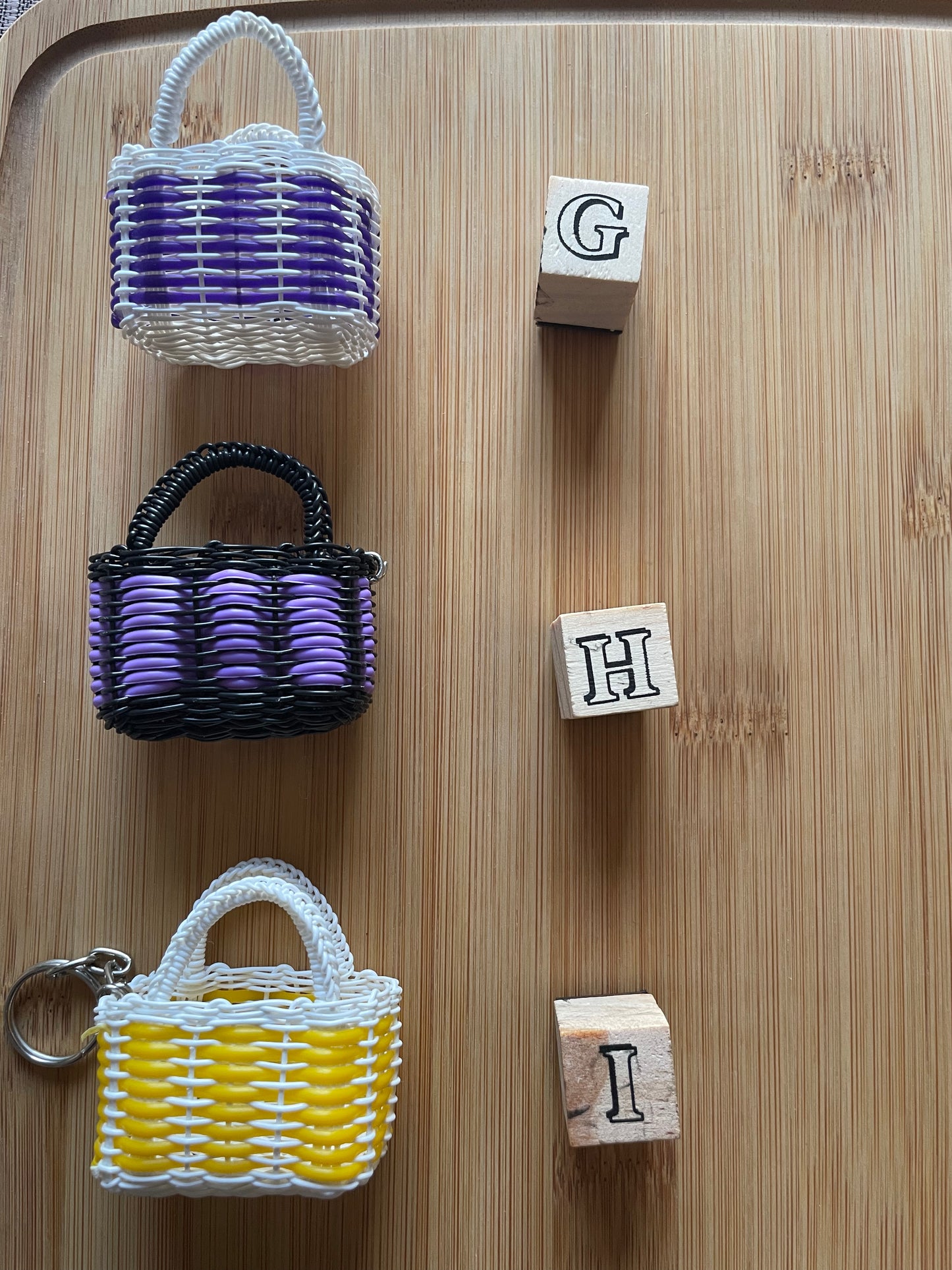 Mini Mercado Bag Charm | Handmade Mexican Market Bag Keychain | Cute Bolsa Charm | Mexican Inspired Accessory